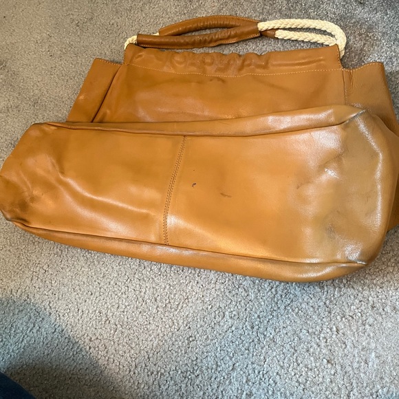 Vintage Furla Tan Leather Shoulder Bag - Picture 7 of 12
